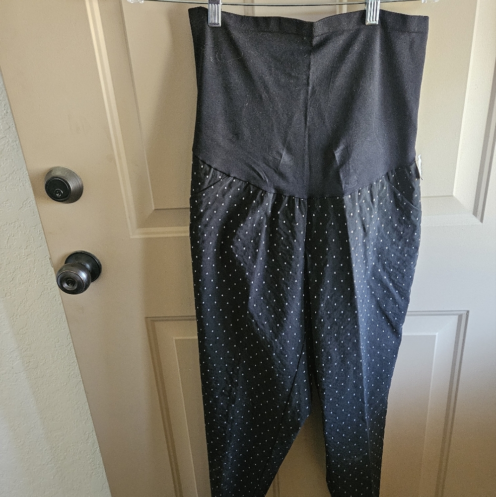 Motherhood Maternity Bi-Stretch Secret Fit Belly Straight Leg Suiting Pant 1X.